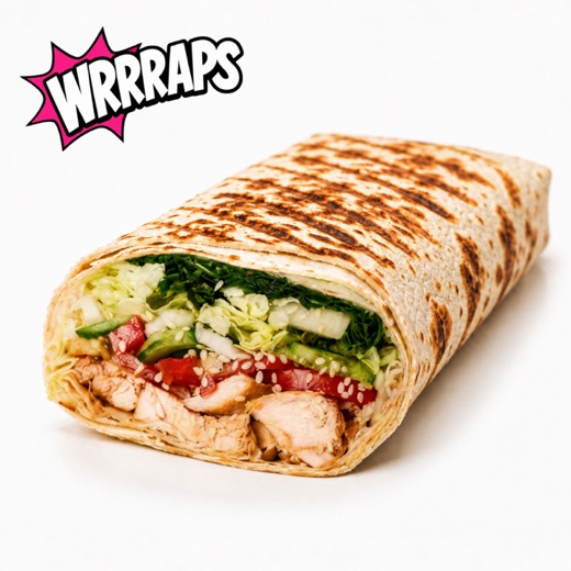 Healthy WRRRAP with lean chicken and vegetables